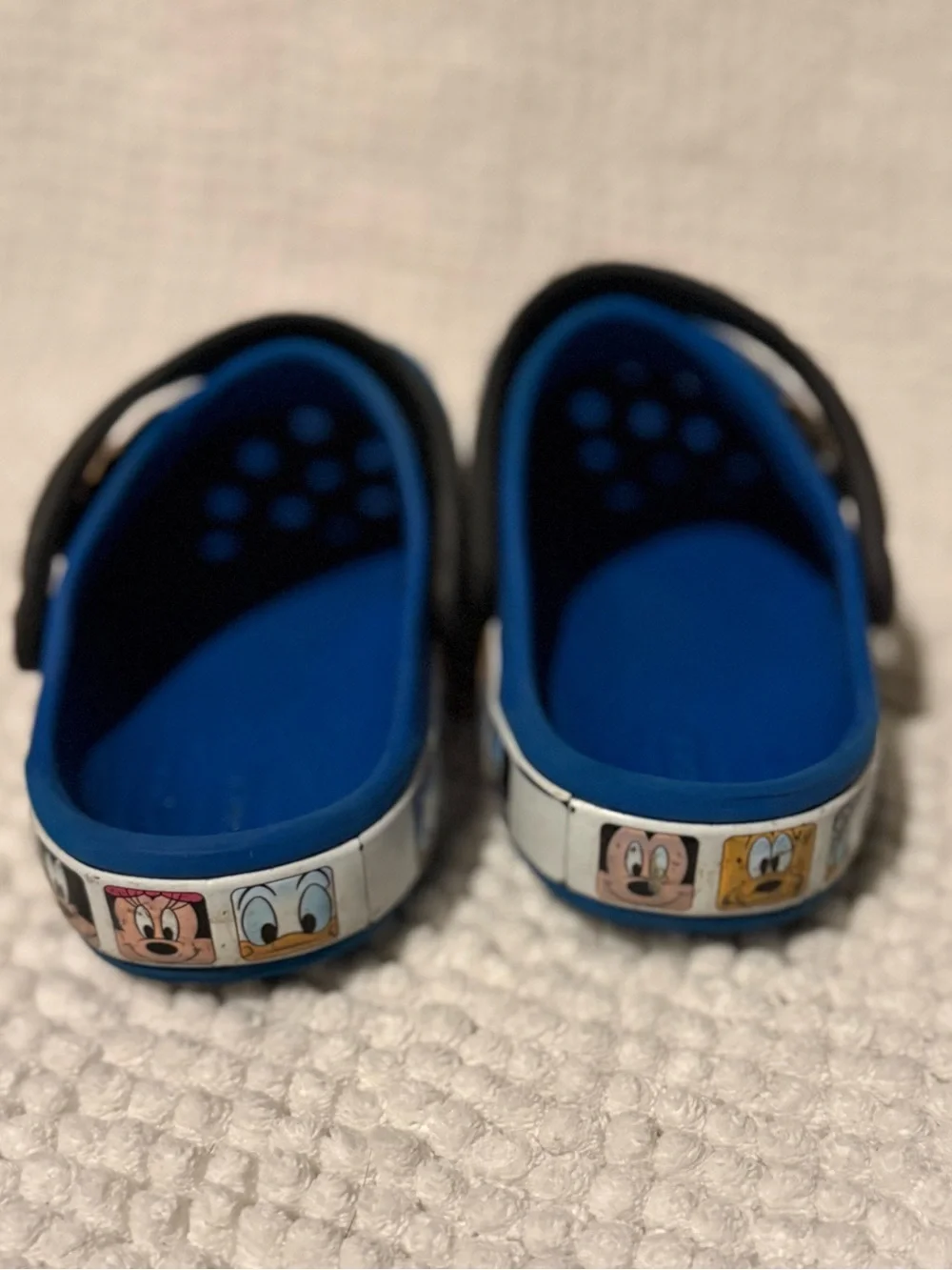 Kids Blue Mickey Mouse Croc Sandals - Classic Character Slip-On